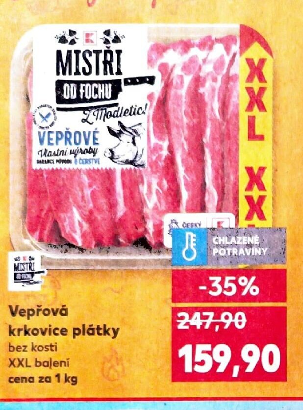 Vepřová krkovice plátky