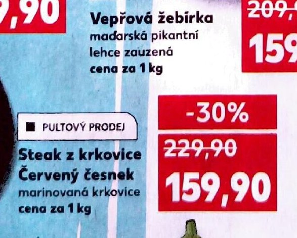 Steak z krkovice Červený česnek marinovaná krkovice