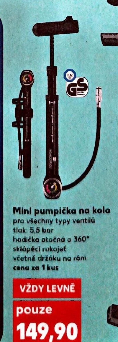 Mini pumpička na kolo
