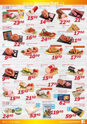 akční leták ESO MARKET 26.7.2023-6.8.2023