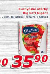 Kuchyňské utěrky 2vrstvé Gigant Big Soft