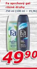 Sprchový gel Fa