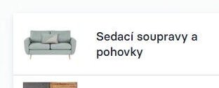Sedací soupravy a pohovky