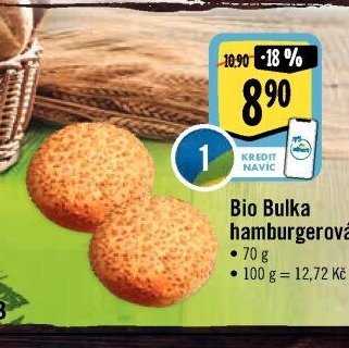 Bio Bulka hamburgerová