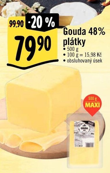 Gouda 48% plátky
