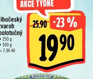 Jihočeský tvaroh polotučný