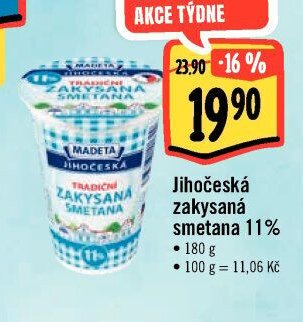 Jihočeská zakysaná smetana 11%