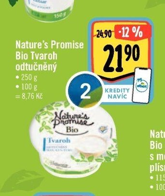 Nature's Promise Bio Tvaroh odtučněný
