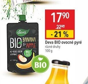 Deva BIO ovocné pyré