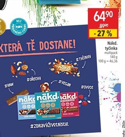 Nakd. tyčinka multipack