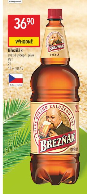 Březňák světlé výčepní pivo PET 2 l