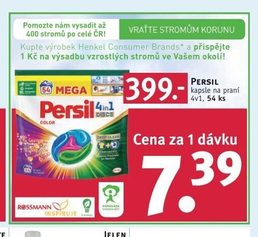 Persil kapsle na praní 4v1, 54 ks
