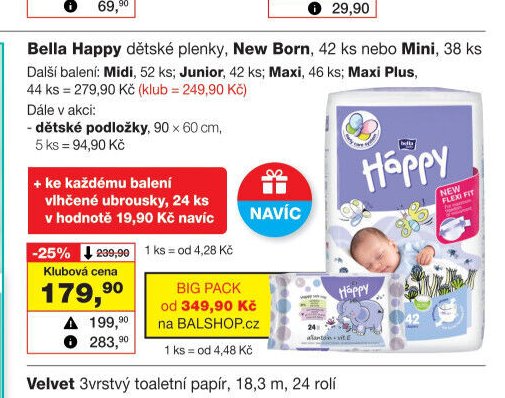 Bella Happy dětské plenky