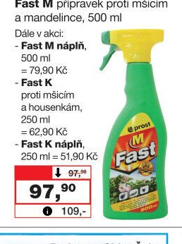 Fast M přípravek proti mšicím a mandelince, 500 ml