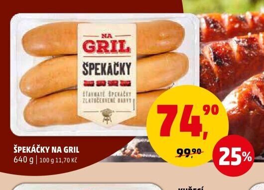 ŠPEKAČKY NA GRIL
