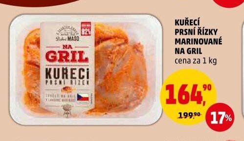 KUŘECÍ PRSNÍ ŘÍZKY MARINOVANÉ NA GRIL