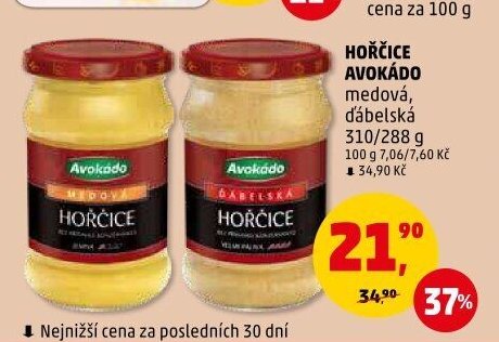 HOŘČICE AVOKÁDO medová, ďábelská