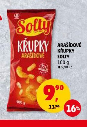 ARAŠÍDOVÉ KŘUPKY SOLTY 100 g