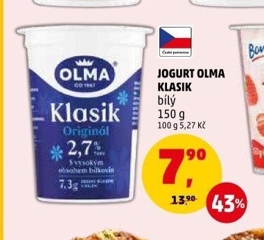 JOGURT OLMA KLASIK bílý 150 g