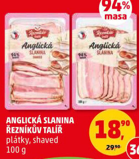 Anglická slanina Řezníkův talíř