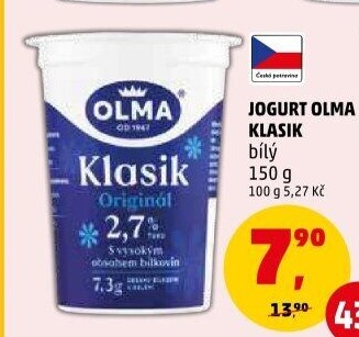 Bílý jogurt Klasik Olma