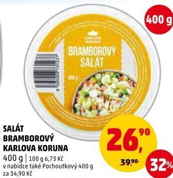 Bramborový salát Karlova Koruna