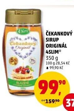 Čekankový sirup 4Slim