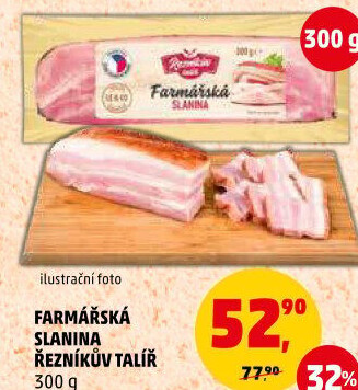 Farmářská slanina Řezníkův talíř