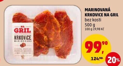 Krkovice bez kosti marinovaná Na gril Penny