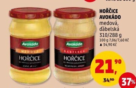 Medová hořčice Avokádo