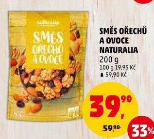 Směs sušeného ovoce a ořechů Naturalia