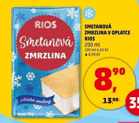 Smetanová zmrzlina Rios