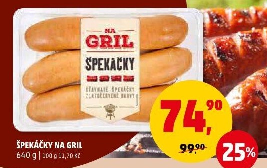 Špekáčky Na gril Penny