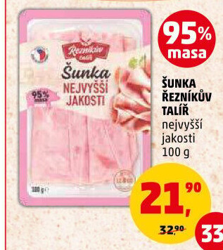 Šunka nejvyšší jakosti Řezníkův talíř