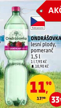 Voda ochucená Ondrášovka