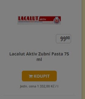 Lacalut Aktiv Zubní Pasta 75 ml