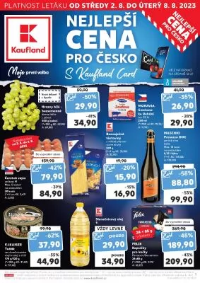 akční leták Kaufland 2.8.2023-8.8.2023