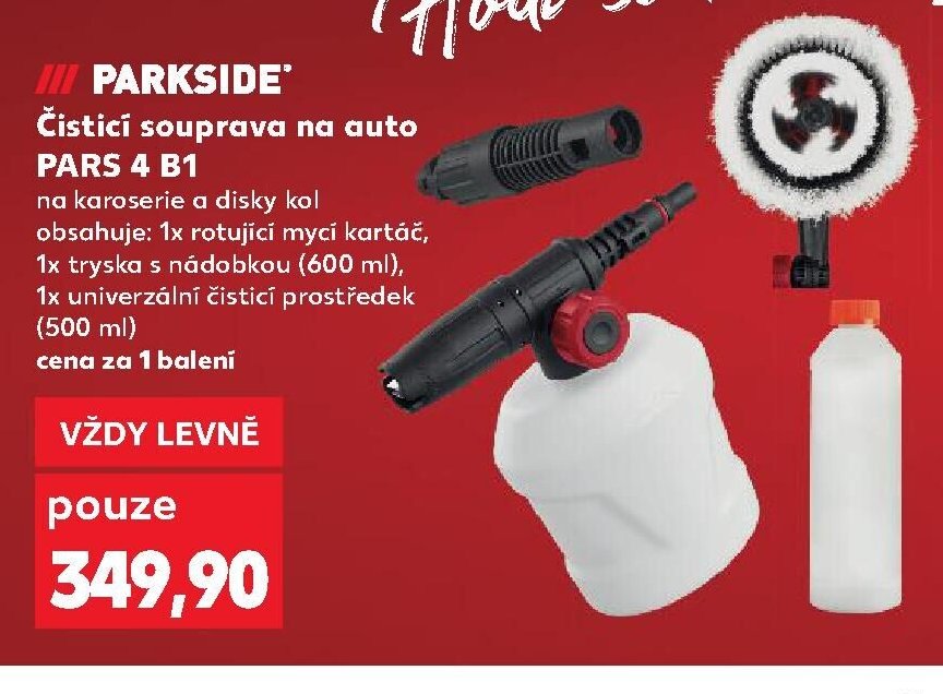 Parkside Čisticí souprava na auto PARS 4 B1