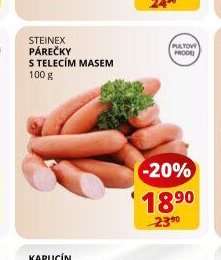 Steinex párečky s telecím masem 100 g