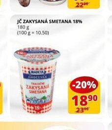 JČ zakysaná smetana 18% 180 g