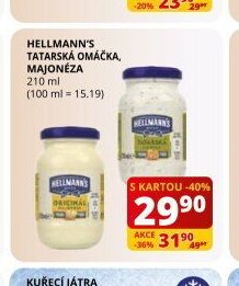 HELLMANN'S TATARSKÁ OMÁČKA, MAJONÉZA