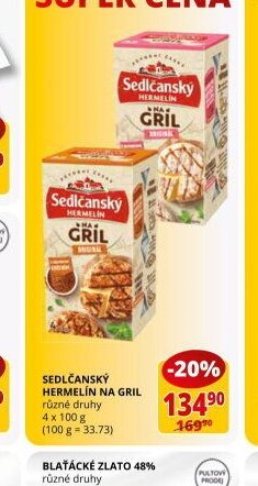 Sedlčanský hermelín na gril