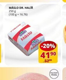 Máslo Dr. Halíř
