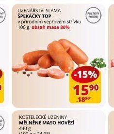 Uzenářství Sláma špekáčky TOP