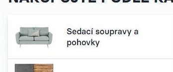Sedací soupravy a pohovky