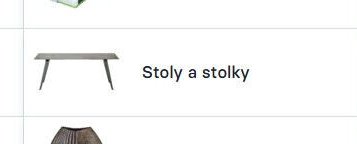 Stoly a stolky