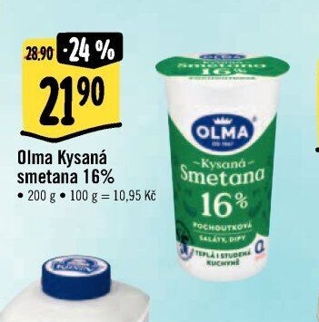 Olma Kysaná smetana 16%
