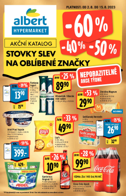 akční leták Albert 2.8.2023-15.8.2023