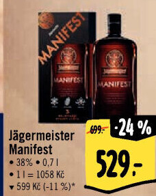Bylinný likér Manifest Jägermeister