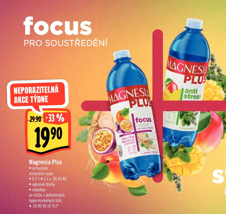 Voda ochucená plus Magnesia